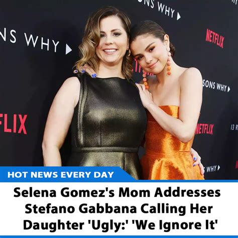 Selena Gomez's Mom Addresses Stefano Gabbana Controversy.